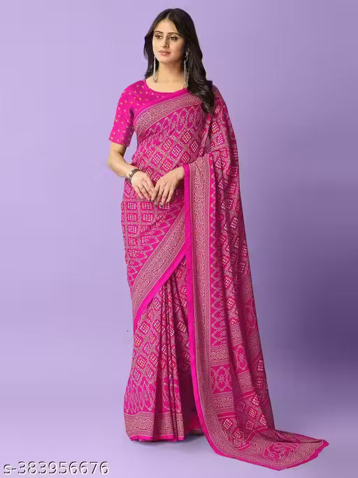Printed Daily Wear Georgette Saree
