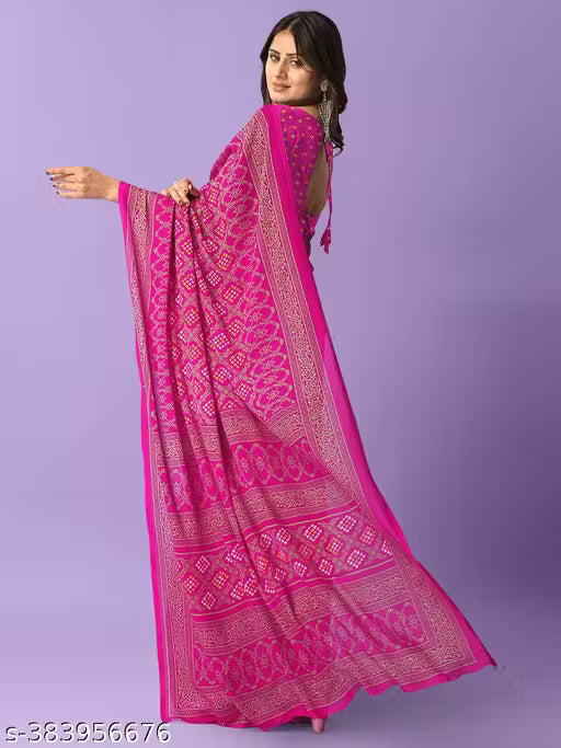 Printed Daily Wear Georgette Saree