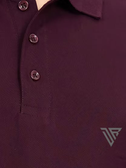 purple cotton regular t-shirt
